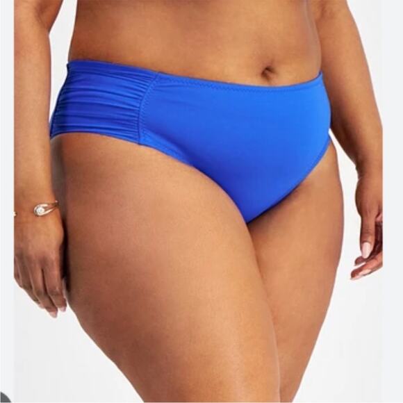 Becca color code hipster rear scrunch Bikini bottoms ultramarine blue - 1X - Picture 1 of 11